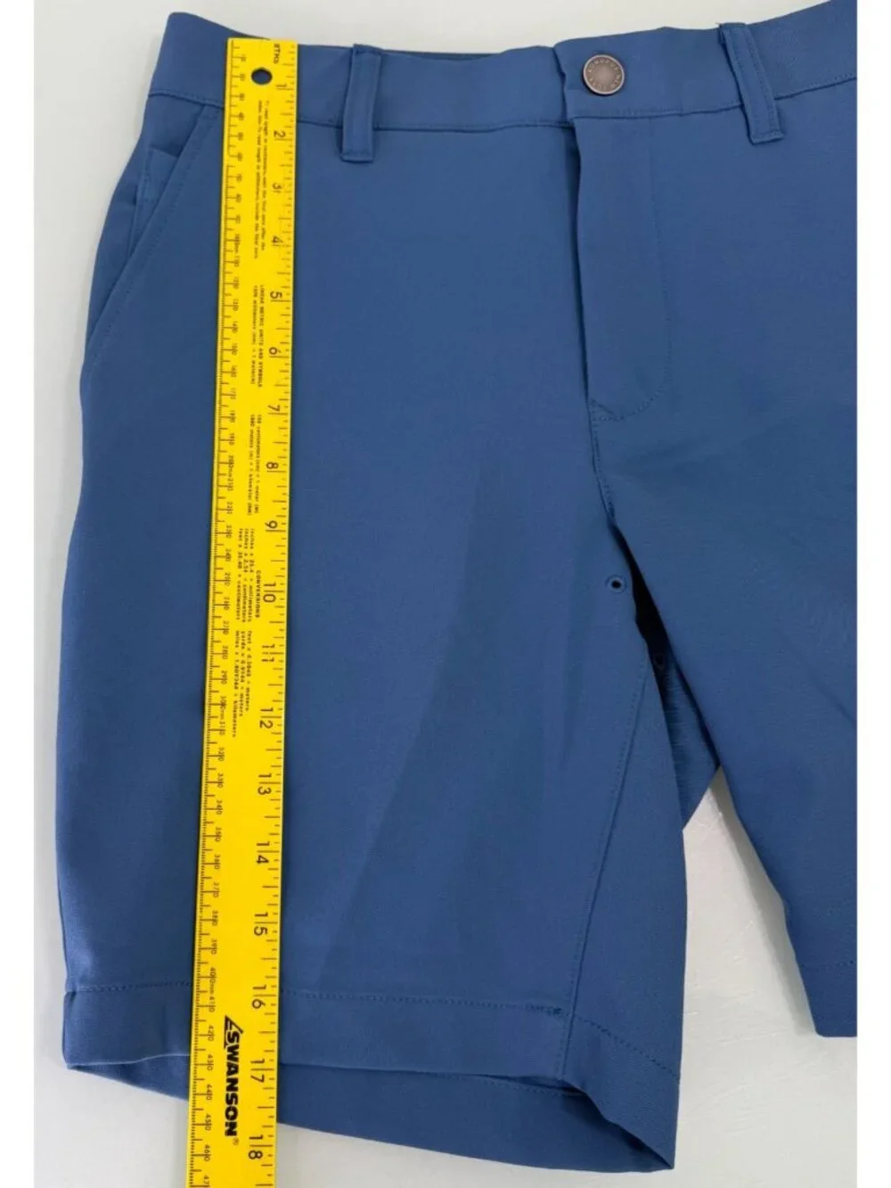 Bonobos Golf Shorts Mens 29 Blue 8” Inseam Performance Stretch Chino Flat Front - Picture 7 of 11